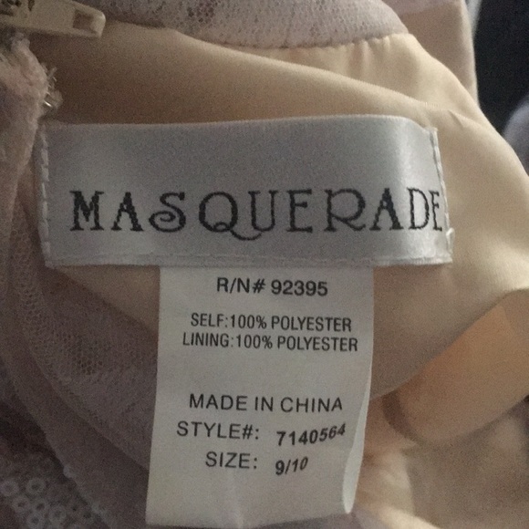 White and gold homecoming dress. - Picture 7 of 7